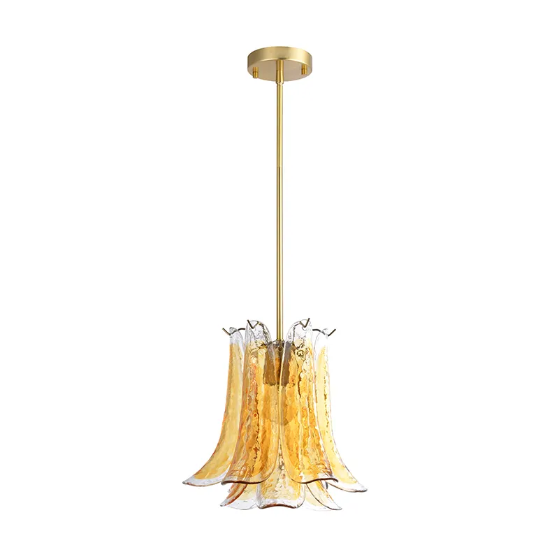 1-Light Handgjord Art Glass Modern Pendel Light