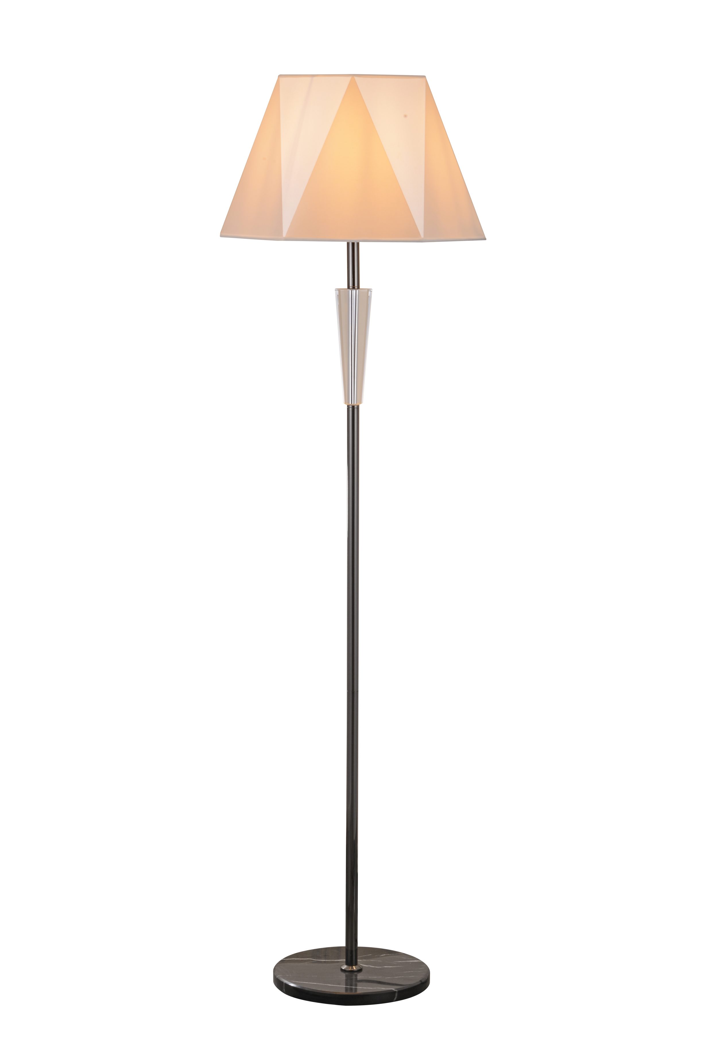 Modern Crystal Accent stående golvlampa