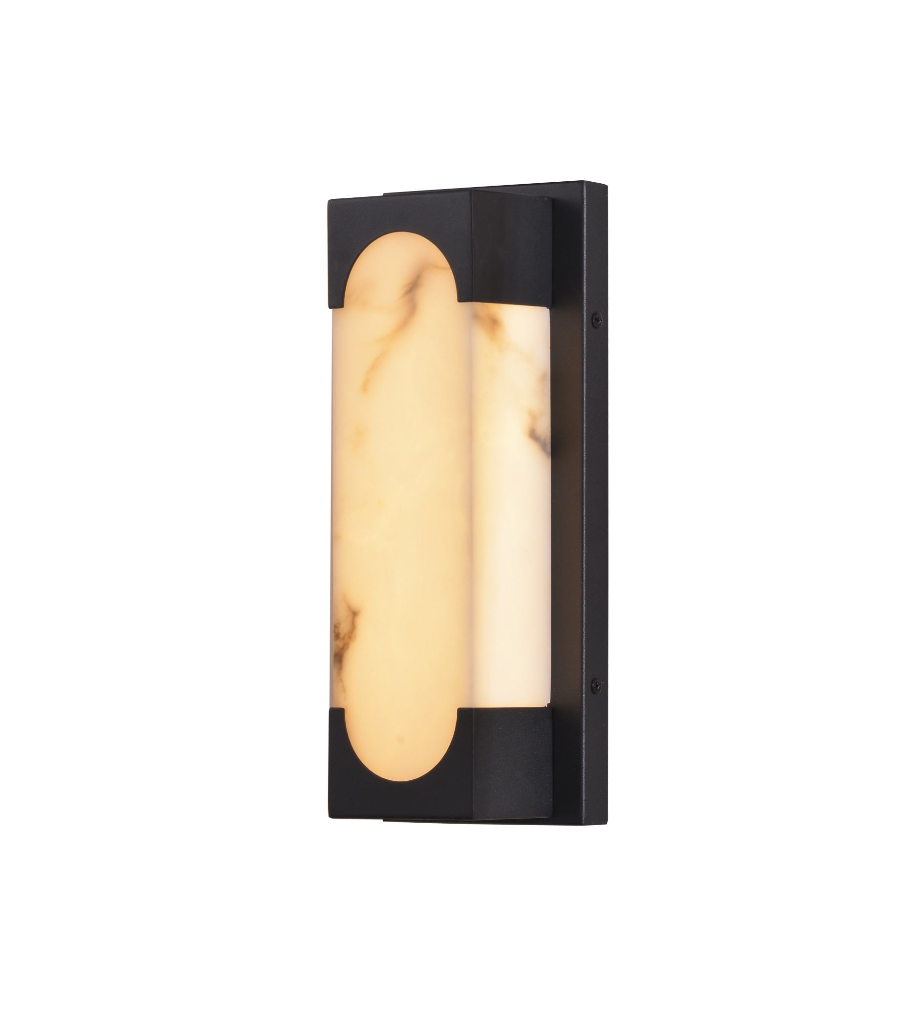 Modern Faux rektangulär Alabaster Shade Wall Sconce