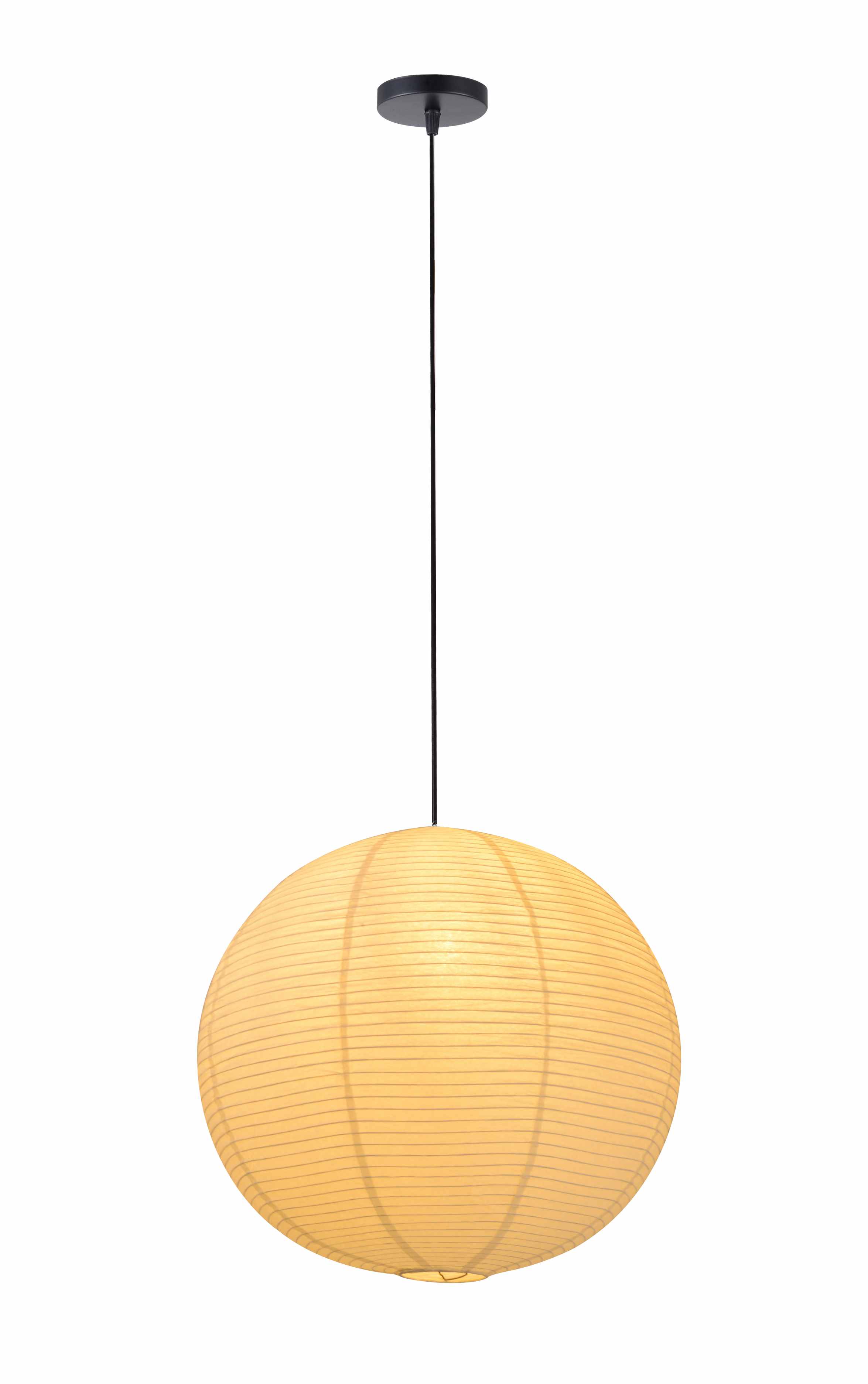 Rice Paper Globe Pendellampa